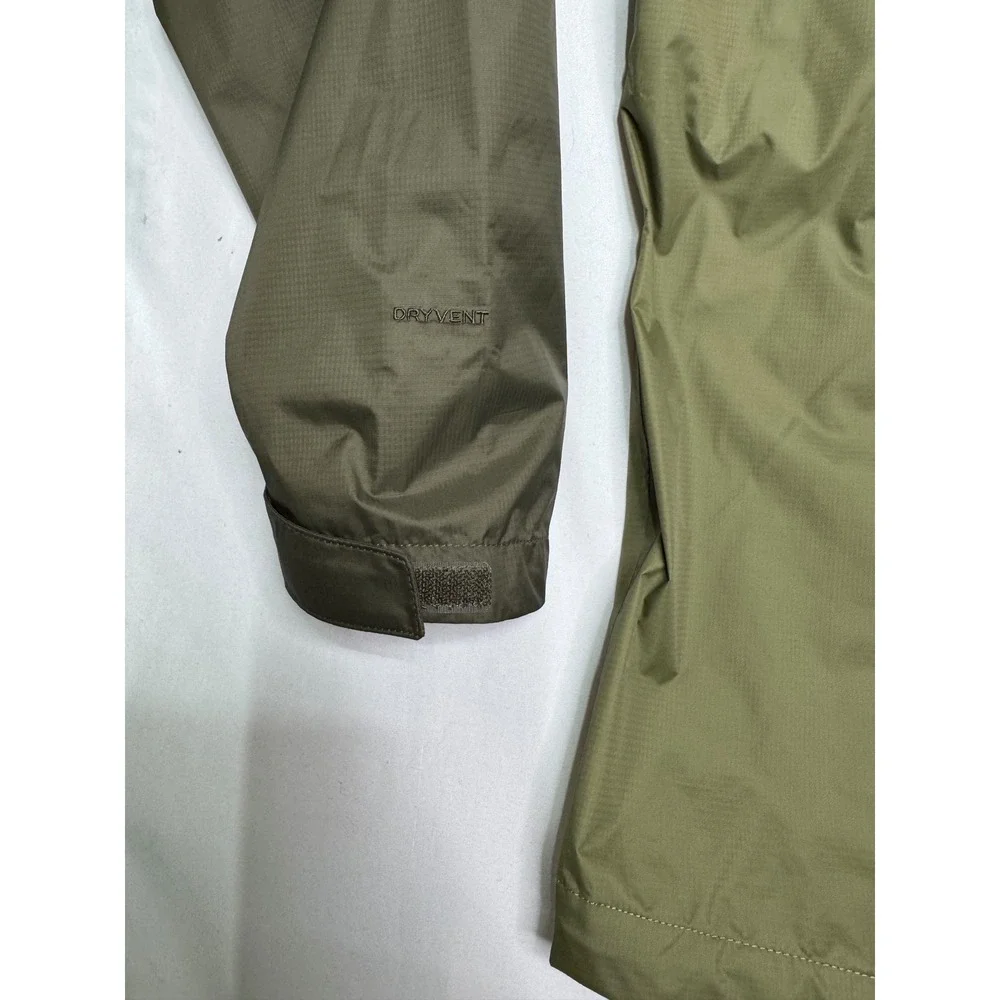 The North Face Venture 2 DryVent Rain Jacket Mens Large Green Two Tone Hooded